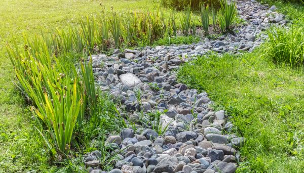 River Rock Garden Installation in Saint Petersburg