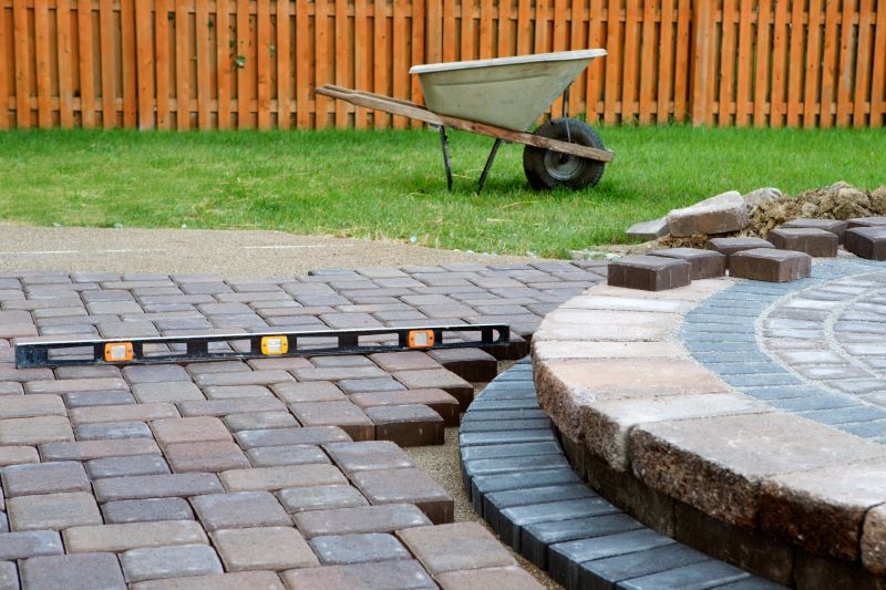 Paver Installation Equipment in Use